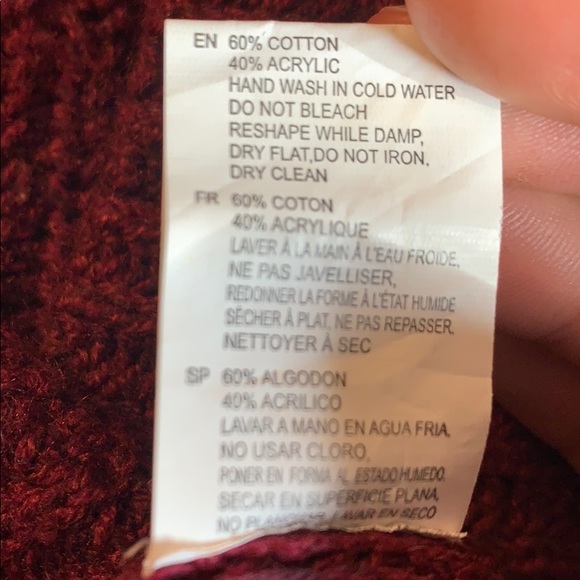 Cozy Burgundy Knit Sweater - Picture 5 of 6